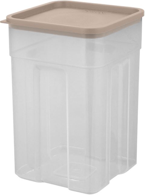 Банка для сыпучих продуктов Sugar&Spice Honey 0,75 л квадратная латте                           